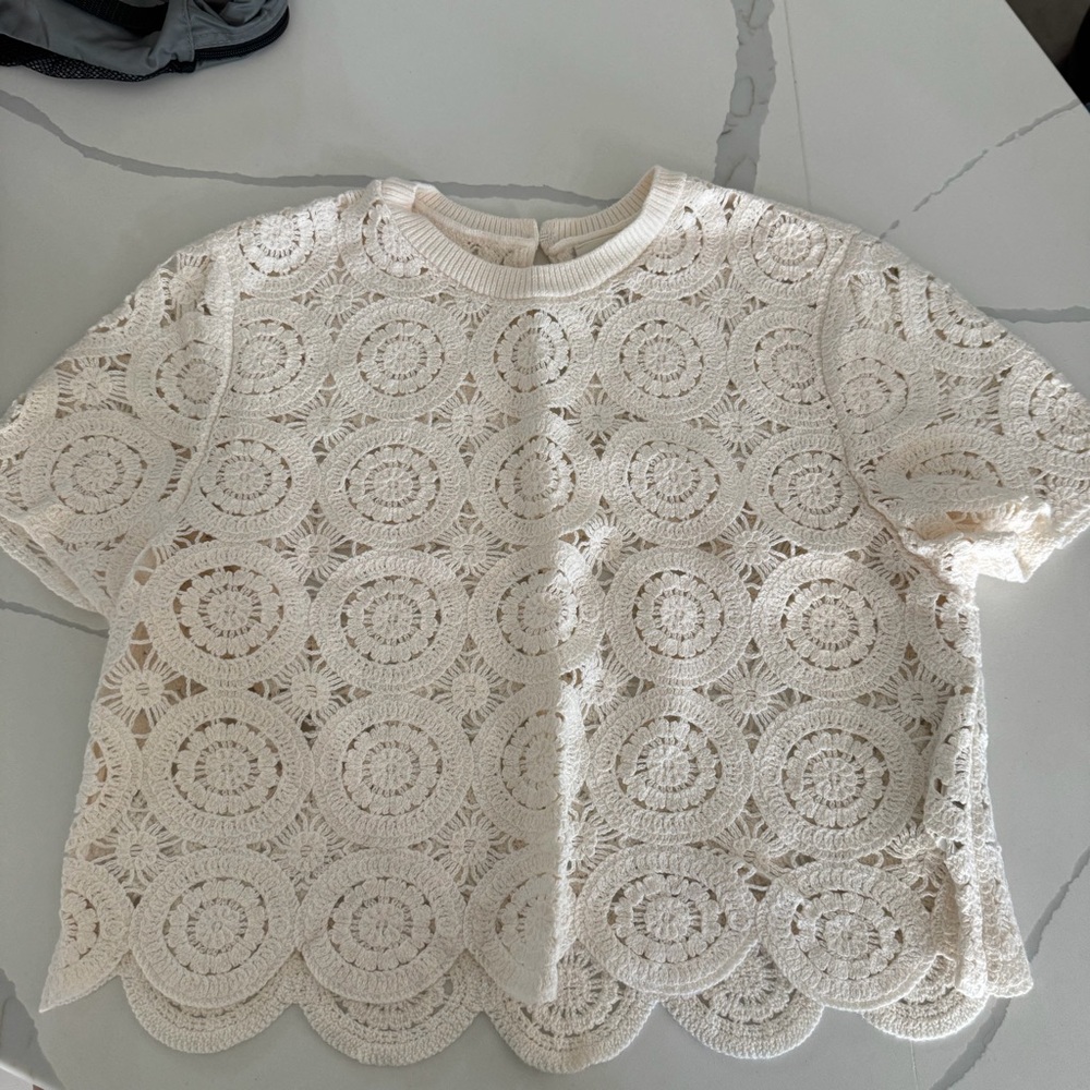Abercrombie & Fitch Cream Lace Blouse